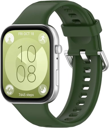 Huawei Watch Fit 5 için Kordon, Silicone Sport Band Koyu Yeşil [Watch Fit 5 ile Uyumlu Kordon - Koyu Yeşil]