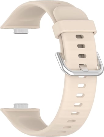 Huawei Watch Fit 5 için Kordon, Silicone Sport Band Bej [Watch Fit 5 ile Uyumlu Kordon - Bej]