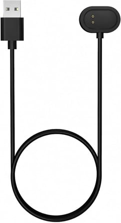Realme Band 2 ile Uyumlu 1 Metre USB Manyetik Şarj Kablosu, Akıllı Bileklik Şarj Kablosu, Güçlü Manyetik Bağlantı, Dayanıklı ve Esnek Kablo, Siyah