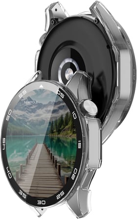 Huawei Watch GT4 46mm İçin Watch Ekran Koruyucu Kırılmaz Cam ve Tam Kaplayan Watch Kasa Koruyucu Kılıf Yüksek Hassasiyetli Kılıf Huawei Watch GT4 46mm ile Uyumludur