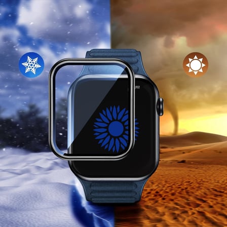 [Seri 9 8 7 45mm Plastik Çerçeve] Watch Ekran Koruyucu Kırılmaz Cam Yüksek Hassasiyetli Tam Kaplayan Apple Watch 9 8 7 ile Uyumlu
