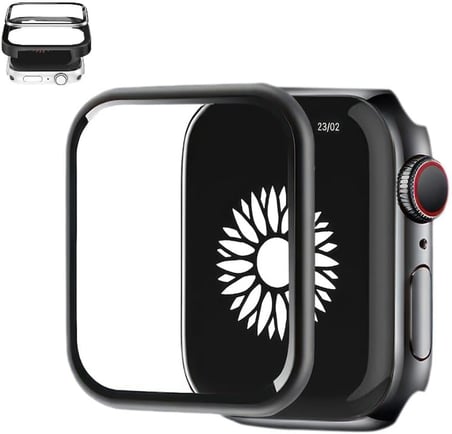 [Seri 9 8 7 45mm Plastik Çerçeve] Watch Ekran Koruyucu Kırılmaz Cam Yüksek Hassasiyetli Tam Kaplayan Apple Watch 9 8 7 ile Uyumlu