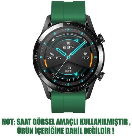 Xiaomi Watch 5 için Kordon, Silicone RapidBands Koyu Yeşil [Watch 5 ile Uyumlu Kordon - Koyu Yeşil]