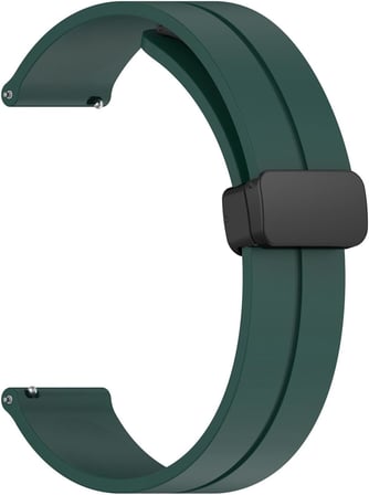 Huawei Watch Ultimate 2 için Kordon Ribbon Line Koyu Yeşil [Watch Ultimate 2 ile Uyumlu Kordon - Koyu Yeşil]