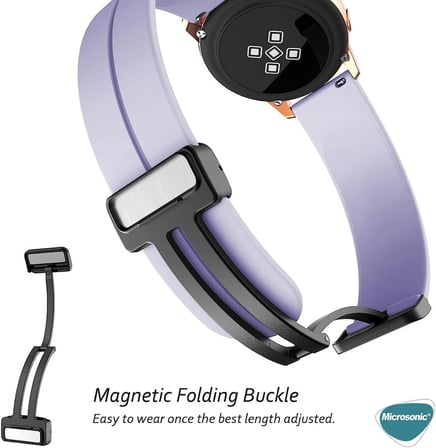 Huawei Watch Ultimate 2 için Kordon Ribbon Line Koyu Yeşil [Watch Ultimate 2 ile Uyumlu Kordon - Koyu Yeşil]