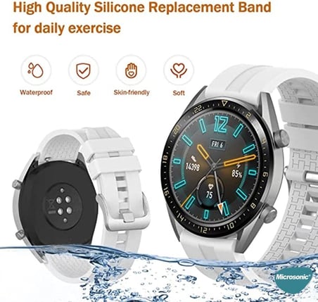 Xiaomi Watch 5 için Kordon, Silicone RapidBands Siyah [Watch 5 ile Uyumlu Kordon - Siyah]
