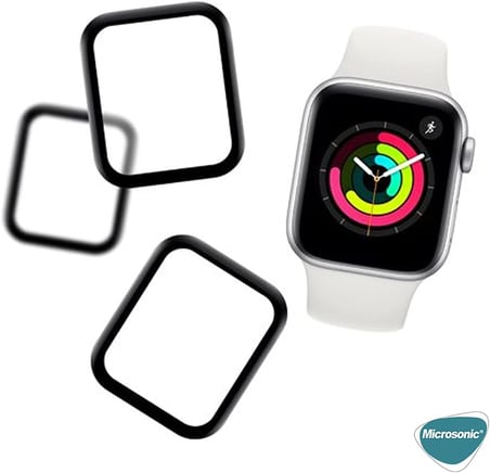 Xiaomi Redmi Watch 3 Active Tam Kaplayan Temperli Cam Full Ekran Koruyucu Siyah [Redmi Watch 3 Active ile Uyumlu Ekran Koruyucu - Siyah]