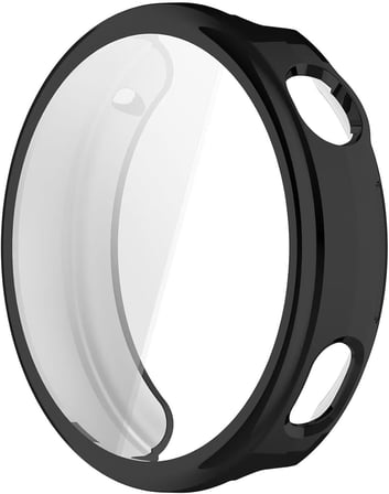 Huawei Watch GT 6 41mm Kılıf Ekranı Tam Kaplayan 360 Full Round Soft Silicone Siyah [Watch GT 6 41mm ile Uyumlu Kılıf - Siyah]
