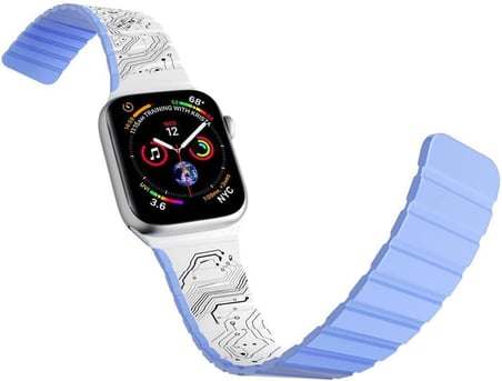 Watch 44mm Uyumlu Kordon Technology Magnetik Tak Çıkar Silikon Strap Kayış