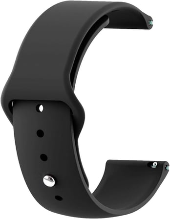 Huawei Watch 5 46mm Silicone Sport Band Siyah [Watch 5 46mm ile Uyumlu Kordon - Siyah]