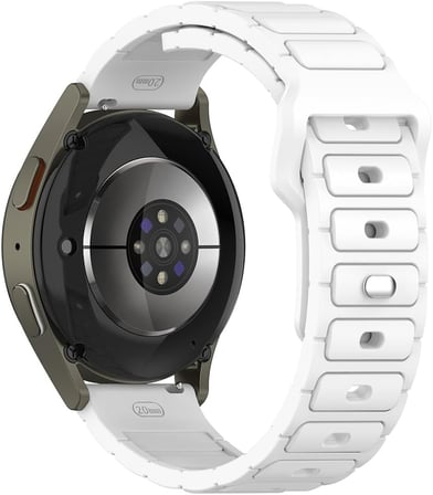 Huawei GT2 46mm ile Uyumlu CNS KRD-132 22mm Silikon Kordon Strap Kayış - Beyaz