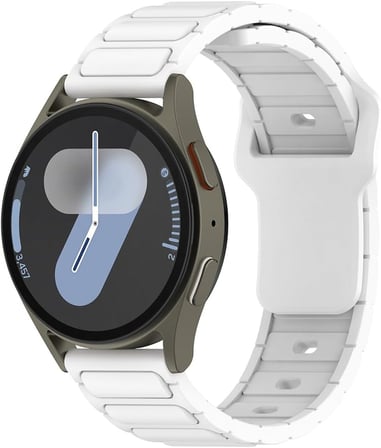 Huawei GT2 46mm ile Uyumlu CNS KRD-132 22mm Silikon Kordon Strap Kayış - Beyaz