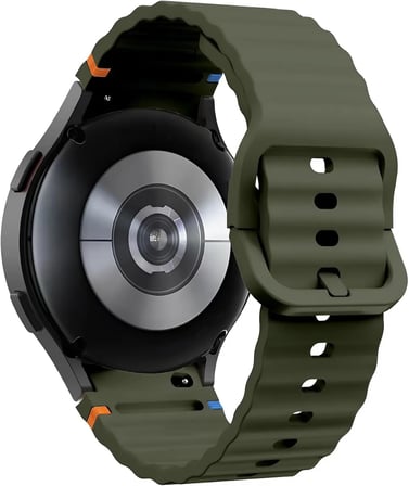 Huawei ile Uyumlu Watch 3 Gt Gt2 Gt2e Gt3 Gt4 Gt 5 Pro Se Elite 46mm Uyumlu 22mm Spor Silikon Kordon (Haki)