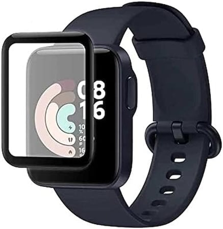 Xiaomi ile uyumlu Redmi Watch 3 Active PMMA Pet Saat Ekran Koruyucu Siyah