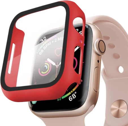Apple Watch Series 10 42mm Kılıf Matte Premium Slim WatchBand Kırmızı [Watch Series 10 42mm ile Uyumlu Kılıf - Kırmızı]