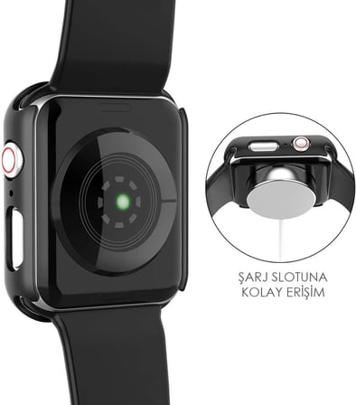 Apple Watch Series 10 42mm Kılıf Matte Premium Slim WatchBand Kırmızı [Watch Series 10 42mm ile Uyumlu Kılıf - Kırmızı]