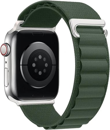 Apple Watch SE 2022 44mm için Kordon Alps Spin Yeşil [Watch SE 2022 44mm ile Uyumlu Kordon - Yeşil]