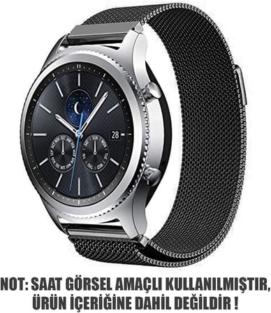 Xiaomi Watch 2 Pro Milanese Loop için Kordon Siyah [Watch 2 Pro ile Uyumlu Kordon - Siyah]