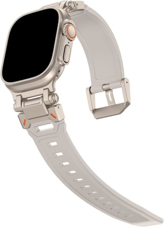 Watch 45mm 44mm 42mm 49mm Uyumlu Kordon Hiron Premium Metal Aparatlı Kopma Karşıtı Kordon Spor Rahatsız Etmeyen Apple Watch Ultra 2/1 9 8 SE 7 6 5 4 3 2 1 Serisi Uyumlu Kordon