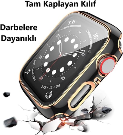 [Watch 8 7 45MM] Watch 8 7 45MM Watch Kasa Rose Ekran Koruyucu Kırılmaz Cam ve Tam Kaplayan Watch Kasa Koruyucu Kılıf Yüksek Hassasiyetli Tam Kaplayan Kılıf Apple Watch 8 7 45MM ile Uyumludur