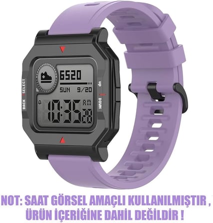 Amazfit Neo Kordon, Silicone Sport Band Yavruağzı (Amazfit Neo ile Uyumlu Kordon, Akıllı Saat Kayışı)