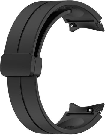 Samsung Galaxy Watch 6 40mm için Kordon Ribbon Line Siyah [Galaxy Watch 6 40mm ile Uyumlu Kordon - Siyah]