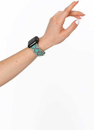 Charm Silver 38-40-41 mm Apple Watch Braided Band