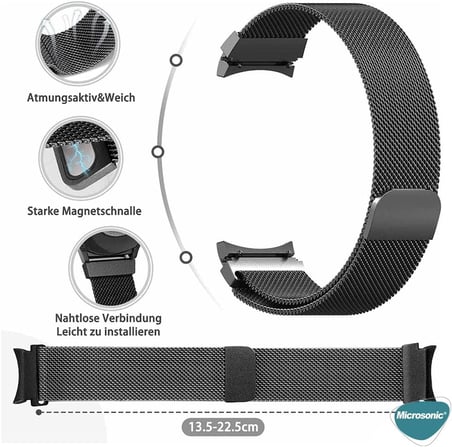 Samsung Galaxy Watch 4 44mm Kordon Milano Loop Siyah