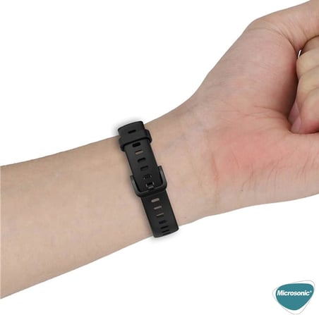 Honor Band 7 Kordon Silicone Sport Band Siyah