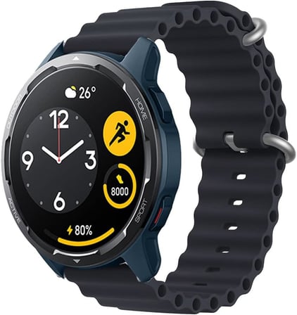 Huawei Watch GT3 Pro İle Uyumlu Dalgalı Okyanus Quintessential 46mm Rahat Kullanım Esnek Kabartmalı Kırılmayan Quintessential Metal Tokalı Kordon Kırmızı