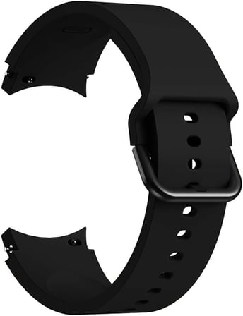 Samsung Galaxy Watch 5 Pro 45mm Kordon Solid Silicone Band Siyah