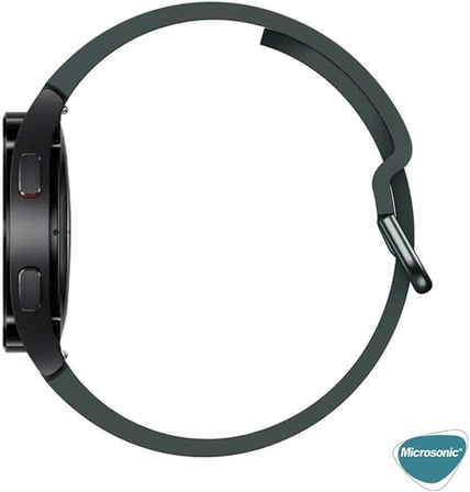Samsung Galaxy Watch 5 40mm Kordon Solid Silicone Band Sarı