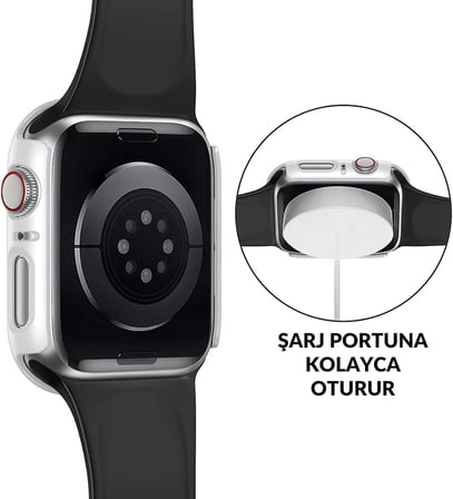 Apple Watch 38 mm Kasa ve Ekran Koruyucu Kılıf (Mavi)