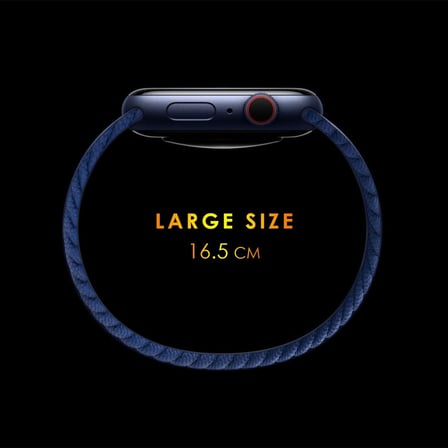 Huawei Honor Magic Watch 2 46mm Kordon, (Large Size, 165mm) Braided Solo Loop Band (Huawei Honor Watch Magic 2 46mm ile Uyumlu Kordon, Akıllı Saat Kayışı)