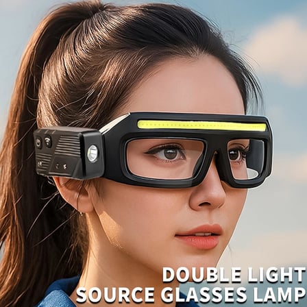 Hareket sensörü ve dokunmatik kontrollü LED Koruycu güvenlik Gözlük, Gece Koşusu, Kamp, Balıkçılık, Bisiklet, Yürüyüş, kitap Okuma Eller Serbest Aydınlatma için 5 modlu USB C ışıklı (sarı)