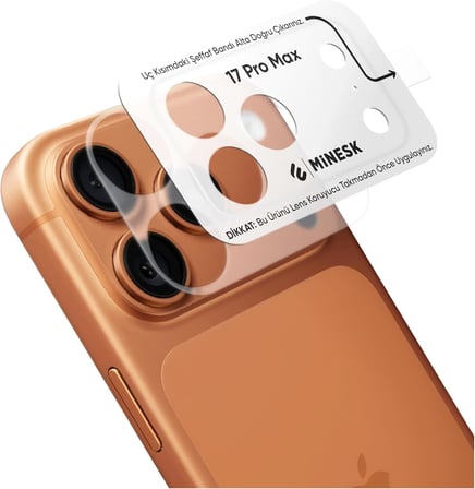 iPhone 17 Pro Max için Kolay Kurulum Kamera Adası Lens Etrafı Koruyucu TPU Film – Tam Kaplayan Koruma 2’li Paket (!!18 SERİSİ UYUMLU DEĞİLDİR!!) (17 Pro Max)