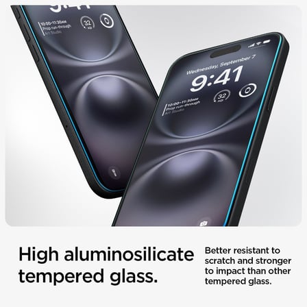 iPhone 16 Plus / 15 Plus ile Uyumlu Ekran Koruyucu Cam Kolay Kurulum Glas.tR EZ Fit (2 Adet) - AGL06883