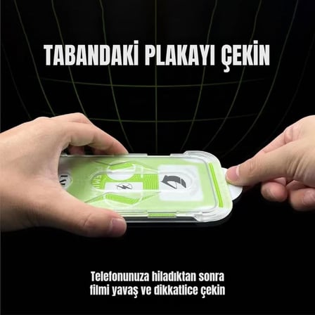 Apple iPhone 17e /iPhone 16e /iPhone 13/ iPhone 13 Pro/iPhone 14 İle Uyumlu Hizalama Aparatlı ve Takılırken Cam Altında Toz Bırakmaz Darbelere Karşı Ekstra Güçlü Ekran Koruyucu Cam