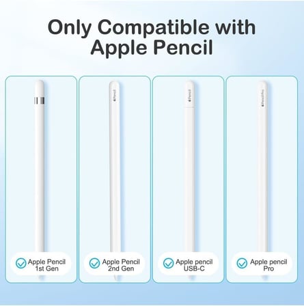 Apple Pencil Uyumlu Yedek Kalem Uçları – 6’lı Set | Özel Taşıma Kutulu (Pembe)