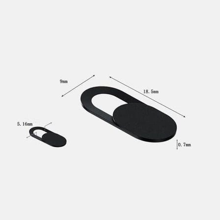 Laptop Tablet Kamera Webcam Kapatıcı Örtücü Sürgülü Kapak 3'lü Siyah