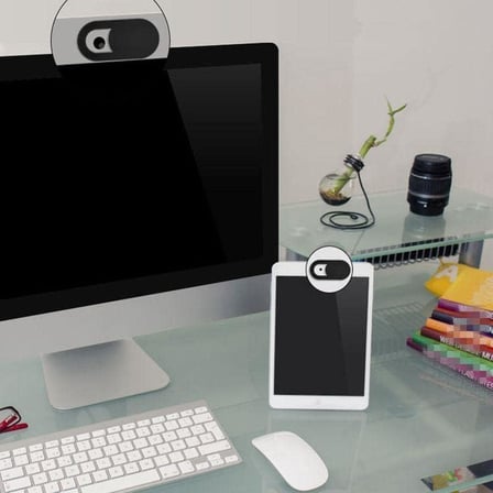 Laptop Tablet Kamera Webcam Kapatıcı Örtücü Sürgülü Kapak 3'lü Siyah