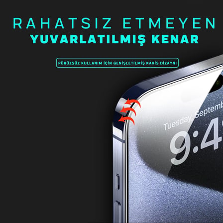 Klasse X-Gorilla iPhone 13/13 Pro / 14 / 16E Ekran Koruyucu Cam | 9H Kırılmaz Tam Kaplama, Tozsuz Uygulama ve Kırılmaz & Çizilmez (Şeffaf & Hayalet Seçenekleri)