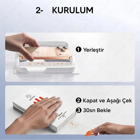 Premium iPhone 18 Pro / 17 Pro Ekran Koruyucu 2'li Paket, Ultra HD Netlik & İnce Siyah Çerçeve, 9H+ Kırılmaz Cam, Tam Kaplama, UltraFit Kurulum Aparatı ile