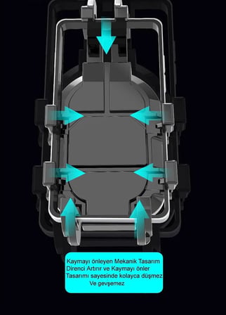 Bisiklet Motosiklet ve Scooter için Gidon Uyumlu Telefon Tutucu Orjinal Malzeme Yüksek Kalite Güneşlik Tasarımlı Universal Modellere Uyumlu Kolay Kurulum MT-E