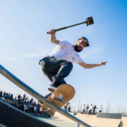 Görünmez Selfie Çubuğu, Insta360 X3, X2, X4, X5, ONE RS, GO 3, One X, Evo ile Uyumlu, Alüminyum Katlanabilir Uzatma Çubuğu, 1/4” Vidalı Bağlantı, 360° Görünmez Çekim (114cm)