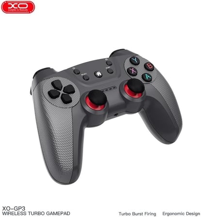 GP3 Turbo Özellikli Kablosuz Gamepad | PC, PS3 ve Android Uyumlu Kablosuz Oyun Kolu, Seri Atış (Turbo) Modlu Ergonomik Bluetooth ve Kablosuz Denetleyici