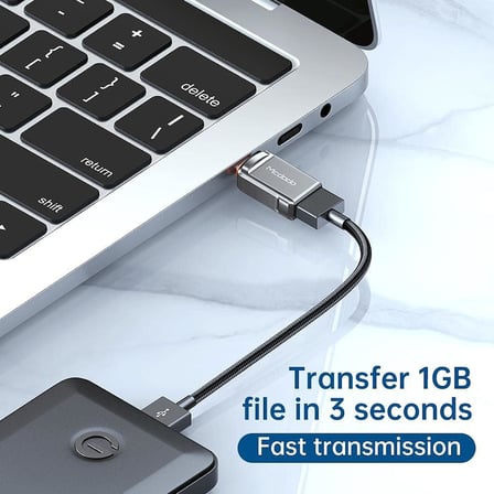 OT-8730 Usb To Type-C Çevirici Soket Converter Gri