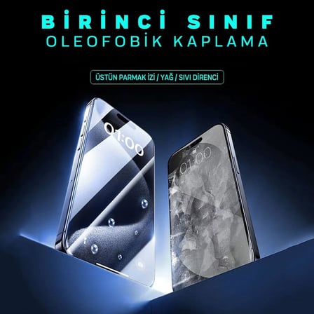 Klasse X-Gorilla iPhone 14 Pro Max Hayalet Ekran Koruyucu | Gizlilik Filtreli & 9H Kırılmaz | Tam Kaplama Tozsuz Uygulama