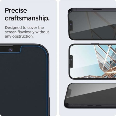 iPhone 17e / 16e / 14 / 13 Pro / 13 ile Uyumlu Cam Ekran Koruyucu GLAS.tR Slim HD Privacy Hayalet - AGL03393 ( TR Garantili)