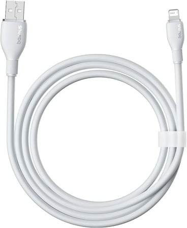 Pudding Hızlı Şarj Özellikli Lightning Kablo 2.4A, 1.2 Metre, Beyaz